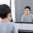 thumbnail image 3 of Children Electric Toothbrush Set Cartoon U-Shape Automatic Toothbrush Portable Teeth Cleaning Tool Pink, 3 of 6