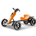 thumbnail image 6 of Xuanlur Electric Go Kart for Kids Ages 3-6, Crazy Cart w/4 Non-Slip EVA Wheels, Adjustable Seat, Metal Frame, 4.8 MPH Max Speed, 12V Outdoor Ride on Toy, Folder Go Kart, Bluetooth & Lights, Orange, 6 of 7