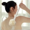 thumbnail image 6 of Petglad shower body brush long handle with Bristles and Loofah, for Skin Exfoliating Bath,Suitable for Wet or Dry, 6 of 6