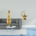 thumbnail image 2 of Escultura de dorado, centro de mesa decorativo, candelabro antiguo, adorno para oficina, sala de estar, decoración del hogar, 2 of 8