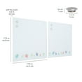 thumbnail image 2 of ECR4Kids MessageStor Dry-Erase Glass Board and Magnets,  Office Essentials, Birds, 2-Pack, 2 of 9