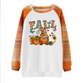 thumbnail image 4 of Dyegold Women Thanksgiving Shirts Teen Girls Pumpkin Gnome Shirts Pull Over Sweaters Womens Oversized Sweatshirt Fall Outfits Oversized ​Halloween ​Womens Hoodies ​Fall Savings, 4 of 5