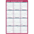 thumbnail image 1 of Czcpp-20 24-2025 Calendrier Mural Effaçable Académique, 32 Pouces x 48 Pouces, XLarge, Effaçable à Sec, Réversible, Vertical/Horizontal, Rouge (PM36AP28), 1 of 4