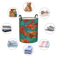 thumbnail image 6 of XMXT Collapsible Laundry Basket, Spring Poppies Flower Waterproof Laundry Hamper, 62L Multicolor, 6 of 8