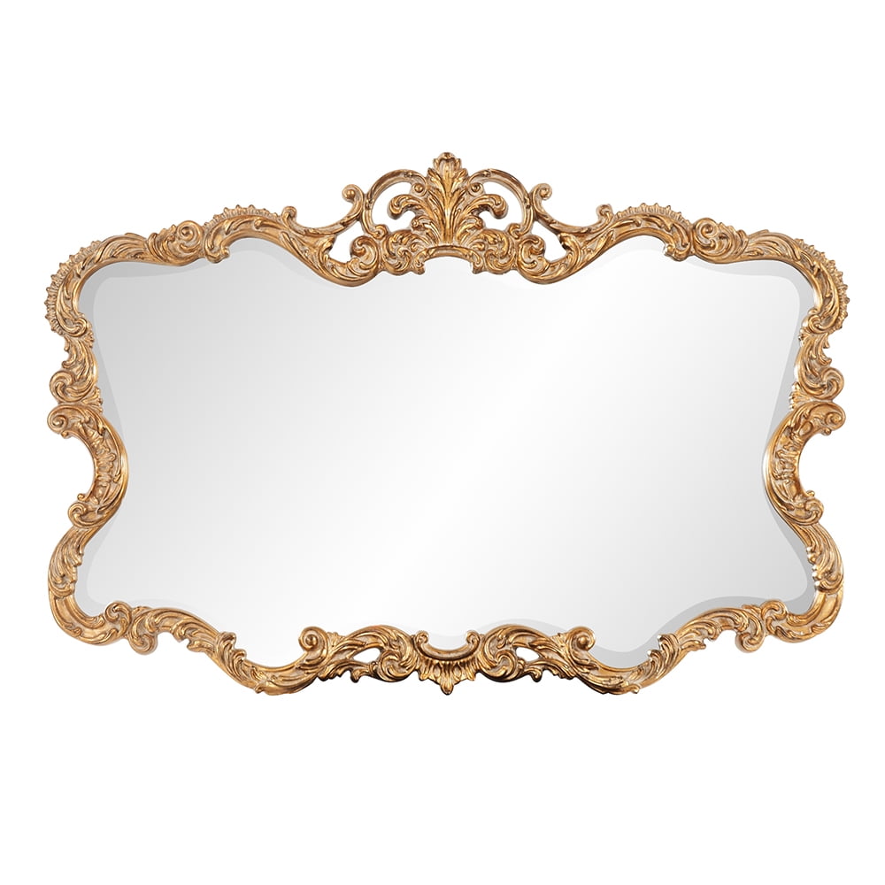Tyler Dillon Gold Ornate Framed Decorative Wall and Accent Mirror - 38"W x 27"H