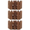 thumbnail image 1 of OULII 3pcs Brown Barrel Planters Outdoor Vintage Style for Garden Use, 1 of 6