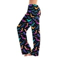 thumbnail image 2 of LHVUOA Halloween Womens Pajama Pants Wide Leg Funny Graphic Pjs Comfy Bottoms with Pockets, 2 of 7