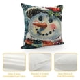 thumbnail image 4 of Orinice Snowman Graphic Decorative Cotton Linen Throw Pillow Cover for Home Couch Living Room, Christmas Winter Pillow Case, 1PC 12x12in, 4 of 5