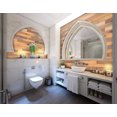 thumbnail image 5 of HomeRoots 478480 0.25 x 5 x 48 in. Thermo Treated Brown Rustic Wood Large Wall Plank Set, 5 of 5