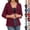22# Wine, variant on Crochet Cardigans for Women Lightweight 3/4 Sleeve Open Front Bolero Shrug Summer Dressy Casual Lace Cardigan Sweater (S,Red)