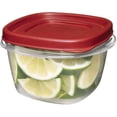 thumbnail image 2 of Rubbermaid 2 Cup Square Chili Red Easy Find Container  1777085, 2 of 2