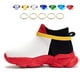 thumbnail image 3 of Zapatillas Loromodo blancas y negras para niños y niñas, zapatillas para correr, 3 of 6