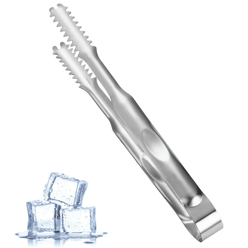 Stainless Steel Ice Cube Tongs, Ice Bucket Ice Cube Serving Tongs For