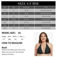 thumbnail image 7 of Ocean Blue Women's Plus Size Swimsuits for All Women Halter Bikini Top Bathing Suit, 7 of 7
