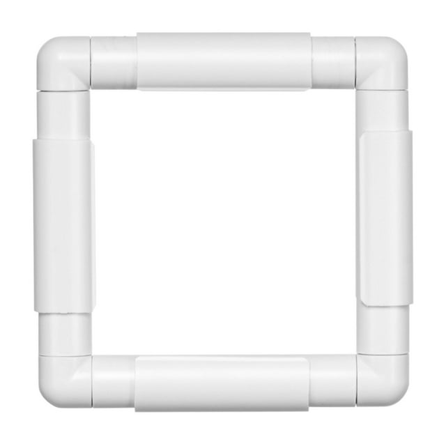 Plastic Q Snap Frame for Cross Stitch Square Design, Easy Assembly, Perfect for Embroidery, Quilting, Needlepoint, Silk Painting
