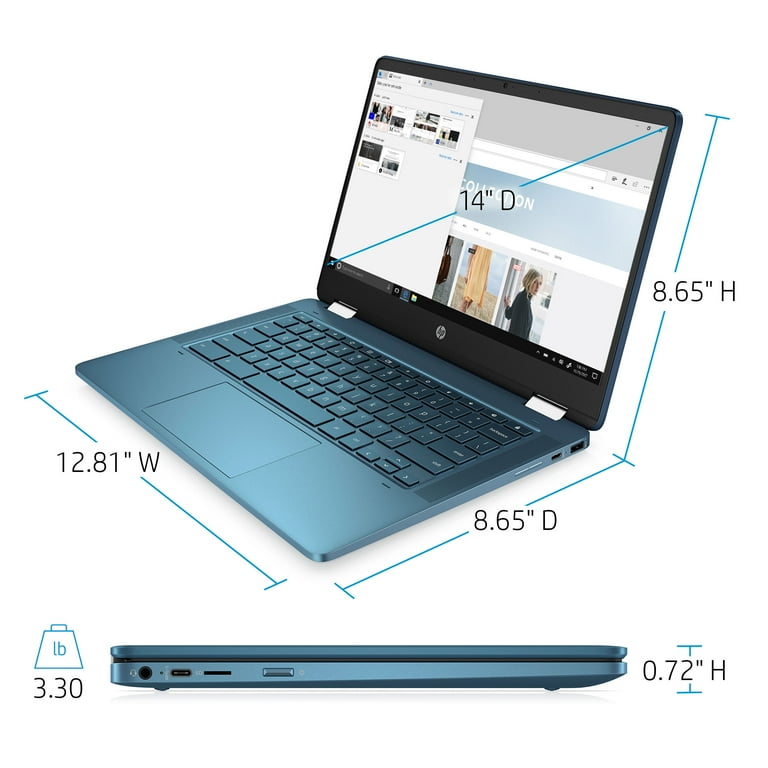HP X360 14” Convertible Touchscreen Chromebook, Intel
