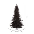 thumbnail image 2 of Vickerman 7.5' Black Fir Artificial Christmas Tree, Unlit, 2 of 4