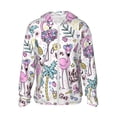 thumbnail image 2 of Uemuo Summer with Flamingo Pattern Women's Full Zip UPF 50+ Sun Protection Hoodie Jacket Long Sleeve Sun Shirt Hiking Outdoor Performance with Pockets-Medium, 2 of 9
