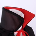 thumbnail image 7 of DuoJiaJ Adults Stand Collar Cape, Party Dress Up Cloak Black Sizes S-L, 7 of 7
