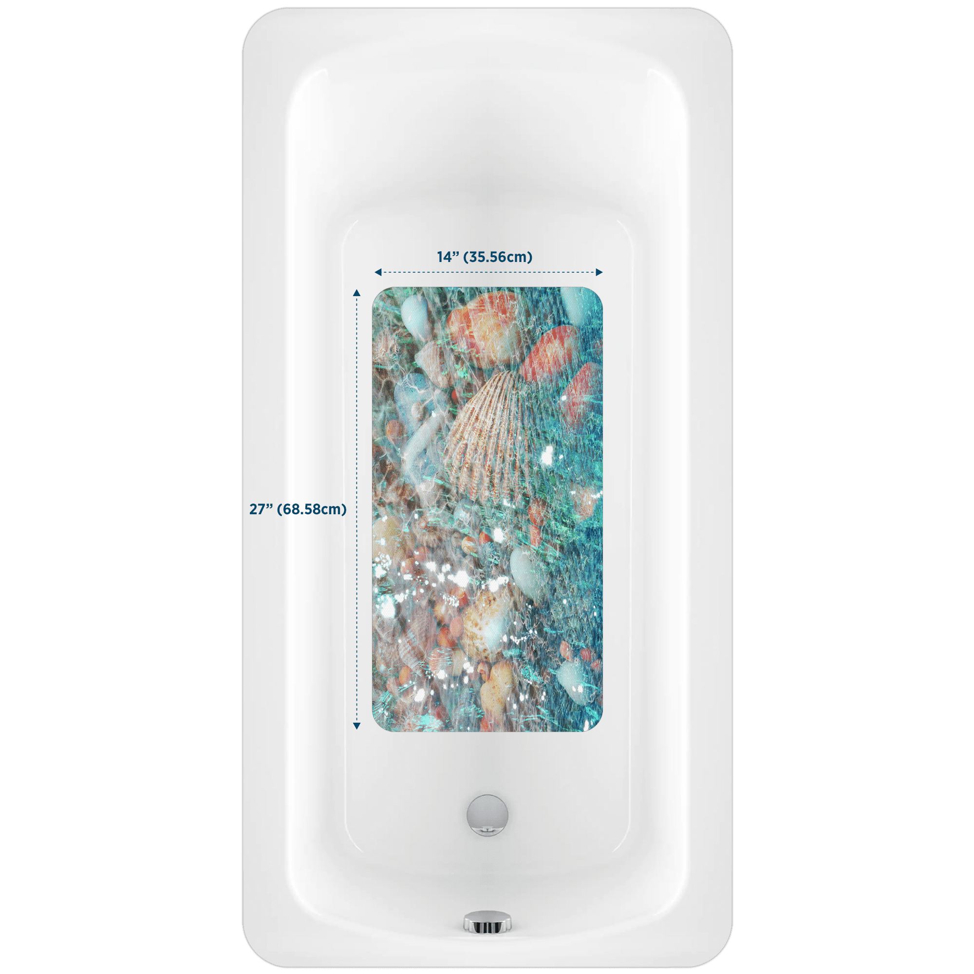 Kahuna Grip Solid Color Bathtub & Shower Mat Non-Slip Bathroom