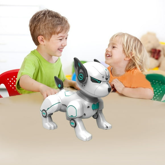 CSEONEP Gift for kids,Remote Control Robot Dog 2.4G Smart Robotic Pet with Voice and Light Programmable Actions Ideal for Kids 6+ Follow Mode Early Education Toy