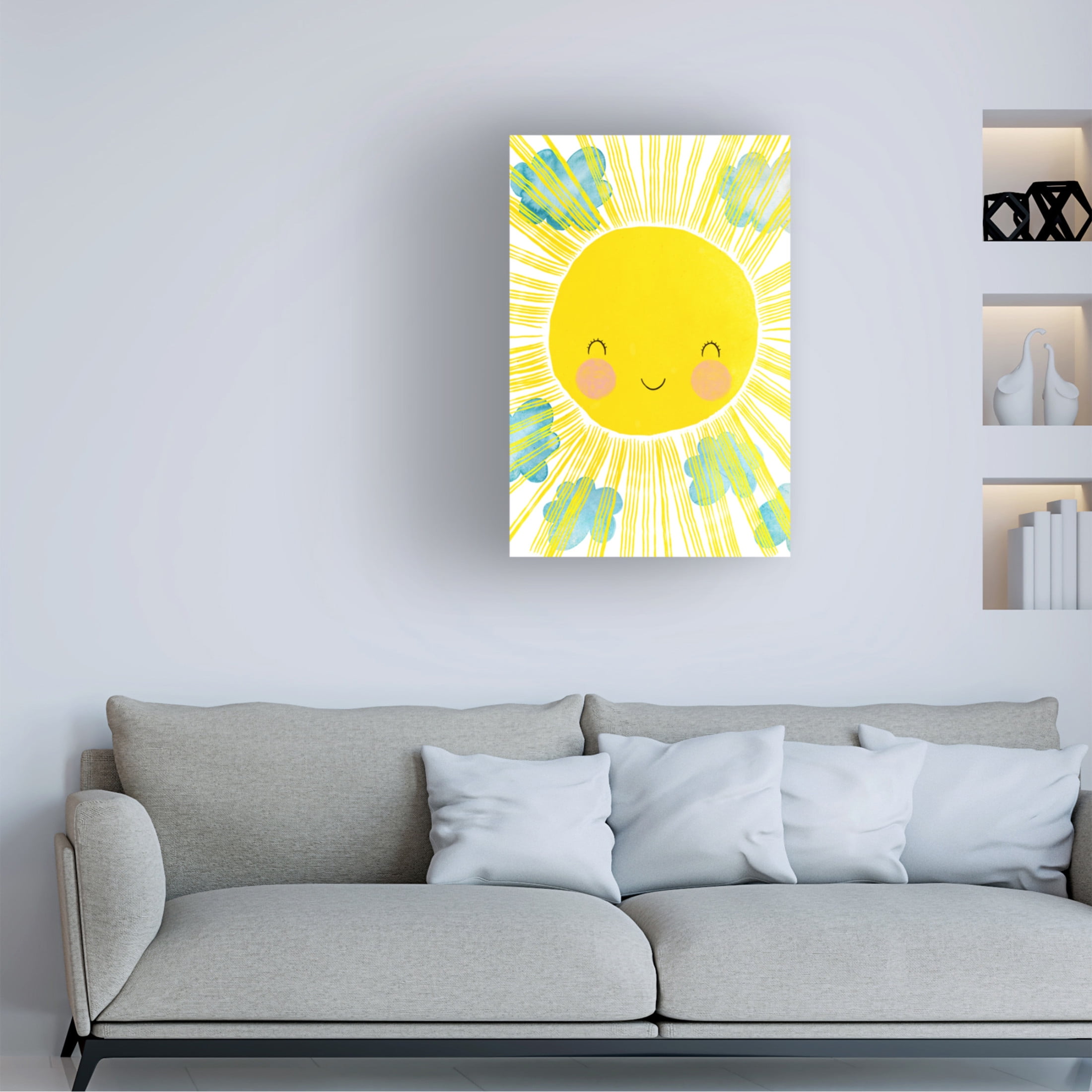 Canvas Wall Art - Treechild 'Matahari' Wall Art for Living Room, Bedroom, or Office D?cor by Trademark Fine Art - 30 x 47 Inches