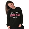 thumbnail image 5 of Just Dream Away Beautiful Adorable Women Crewneck Sweatshirt Brisco Brands S, 5 of 6
