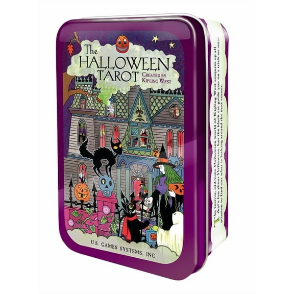 The Halloween Tarot in a Tin, (Paperback)