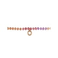 thumbnail image 6 of Time and Tru Goldtone Multicolored Bead Initial "O" Necklace, 6 of 6