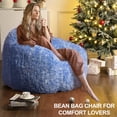 thumbnail image 1 of QinaQin Sillón puff grande para adultos con relleno de espuma, ultra suave y cómodo, ideal para sala, recámara, lectura y momentos de descanso, 1 of 7