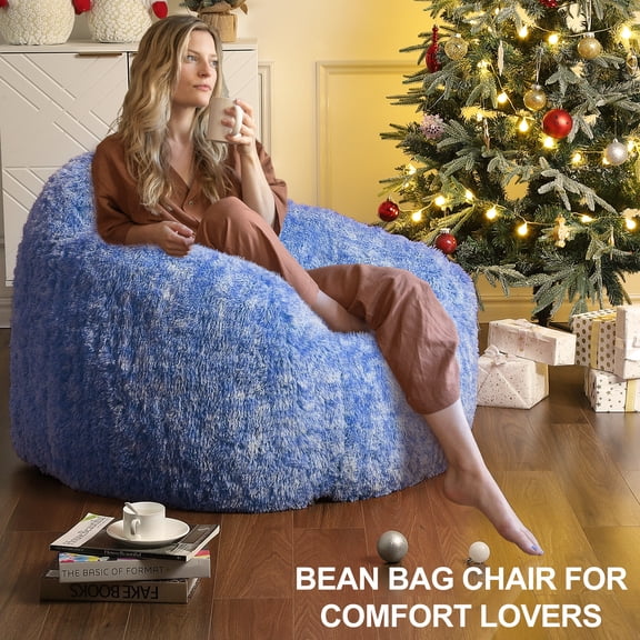 Accreate Foam-Filled Bean Bag Chair. Large Ultra Soft and Lounger Sofa for Adults. Perfect for Relaxing in Living Room or Bedroom