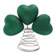 thumbnail image 1 of Adorno de árbol de Navidad con forma de corazón de San Patricio, tréboles, decoración de escritorio para interiores y exteriores. chorro de arena, 1 of 7