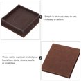 thumbnail image 2 of Troglfold caster cups 10pcs Furniture Protector 2 inch Non-slip Furniture Pad Square Chair Stopper,2.48"X2.48"X0.51", 2 of 10