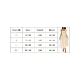 thumbnail image 6 of Women's Sleeveless Dress Solid Color/Print Ruched Bust Square Neckline Open Back Dress, 6 of 6