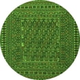 thumbnail image 1 of Ahgly Company Indoor Round Southwestern Green Country Area Rugs, 4' Round, 1 of 1