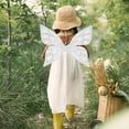 thumbnail image 1 of Ailes de Papillon pour Filles Costume de Fée Doux avec Sangles Élastiques Blanc, 1 of 8