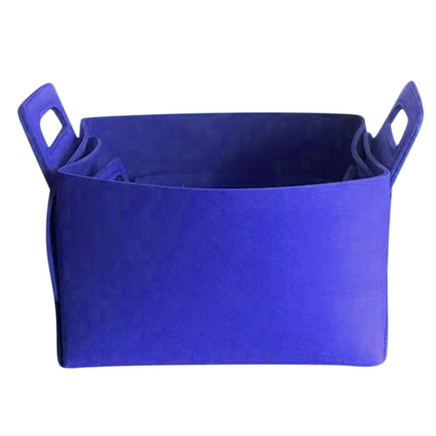 Baúles de almacenamiento, organizadores de armario y almacenamiento, organización y almacenamiento, cesta plegable de fieltro con asa, organizador de artículos diversos, cesta para la colada | Bolsas