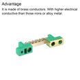 thumbnail image 4 of Terminal Tierra Barra Tornillo Bloque Barrera Latón 6 Posiciones Verde para Distribución Eléctrica Paquete de 2 Unique Bargains, 4 of 5