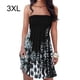 thumbnail image 4 of Jumpingount Vestido de verano Elegante y de moda Fuera del hombro Vestido de playa Ropa femenina Casual Hipoalergénico de moda Vestidos Negro3XL, 4 of 5