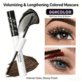 thumbnail image 5 of SDOHIG Black Double Effect Mascara, Volumizing and Lengthening, Intense Carbon Black Color, Smudge-Proof, Long-Lasting Curl, Model 101, 5 of 7