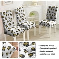 thumbnail image 3 of Chair Covers for Dining Room Set of 4, Stretch Dining Chair Cover 4 Pieces, Washable Kitchen Parsons Chair Slipcovers 4 Pack, Removable Seat Protector for Home and Party, 3 of 5