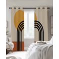 thumbnail image 4 of Vintage Boho Blackout Curtains for Bedroom Living Room Darkening Curtains 84 Inch Length 2 Panels Set Bohemia Abstract Geometric Window Curtain Insulated Window Treatment Grommet Drapes 42"x84", 4 of 9