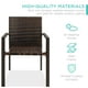 thumbnail image 2 of Juego de 2 sillas de comedor de mimbre para exteriores Best Choice, color marrón, 2 of 7