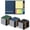 Green + blue + black, variant on 30-Pack Spiral Notebook Set with Ballpoint Pens, 3.9x5.1in Pocket Lined Journals with Elastic Band, Sticky Notes, Color Bookmarks(Black/Blue/Green)