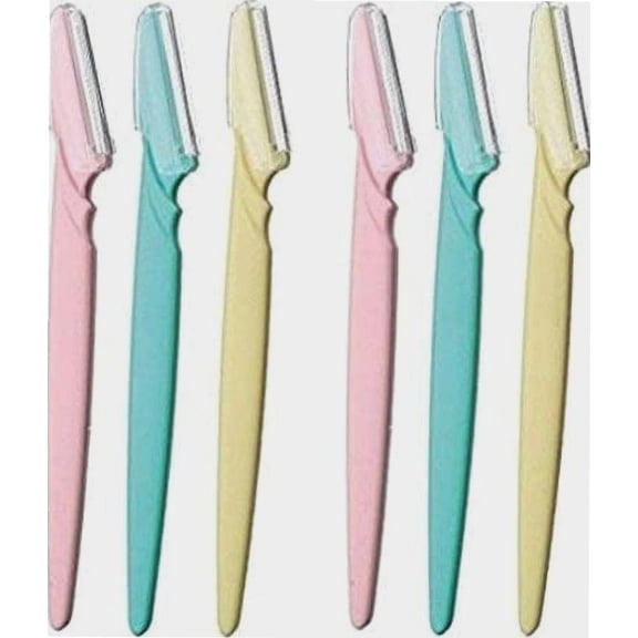 6Pc Women Face & Eyebrow Hair Removal Safety Razor Trimmer Shaper Shaver