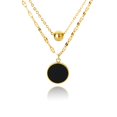 thumbnail image 1 of Collares de trébol de cuatro hojas de la suerte Vintage para mujer, Gargantilla con colgante de corazón de amor gótico, collar de cadena de acero inoxidable, regalo de joyería, 1 of 4