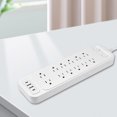 thumbnail image 6 of Uscallm under $5 Power Strip, 12 Outlet Surge Protector Power Strip, 6 USB Charging Ports Extension Cord, Overload Protection Wall Plug, Home Office Gaming Strip, ETL Certified Flat Plug, 6 of 6