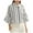 Navy, variant on HomeDM Womens Button Down Shirts 3/4 Ruffled Sleeve Dressy Summer Tops, Solid Color Crop Shirts - Light Blue/L