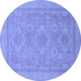 thumbnail image 1 of Ahgly Company Indoor Round Oriental Blue Traditional Area Rugs, 7' Round, 1 of 4