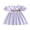 Purple, variant on Cjfdfy Toddler Baby Girl Halloween Dress Outfit Infant Baby Girls Summer Fall Dress Clothes 6 12 18 24 Months 2 3 4 Years Pumpkin Bat Embroidery Puff Short Sleeve Doll Collar A Line Striped Dress
